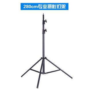 影棚器材闪光灯影室灯常亮灯婚纱影楼专业2.8米摄影灯架工作室金属弹簧支架三角架便携灯附件280T