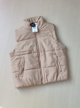 出口欧美原单   简约款   棉服马甲