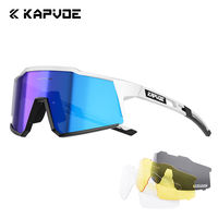 KAPVOE cycling glasses, professional outdoor mountaineering goggles, windshields for both men and women, color-changing, myopia protection and windproof thumbnail 8