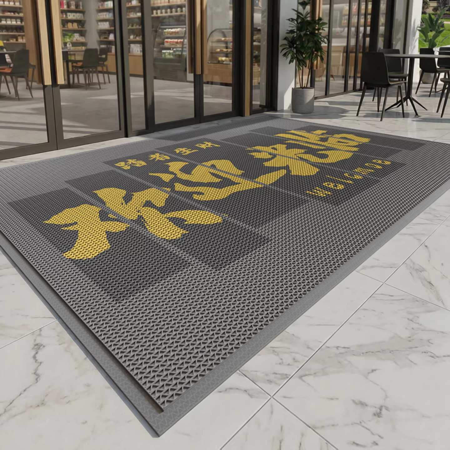 店铺酒店门口楼梯台阶防滑地垫图片