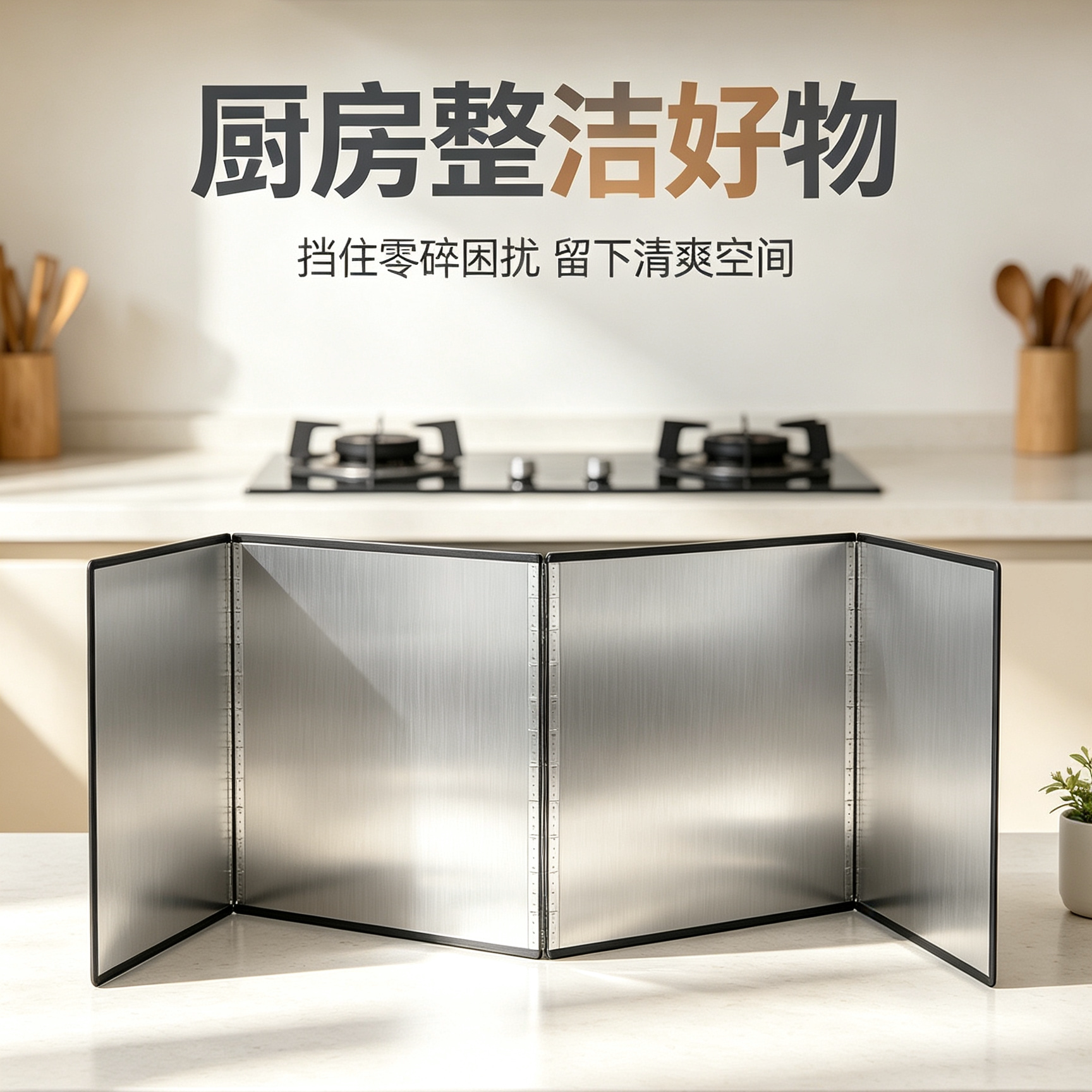 炒菜防溅隔热煤气灶耐高温挡油板图片