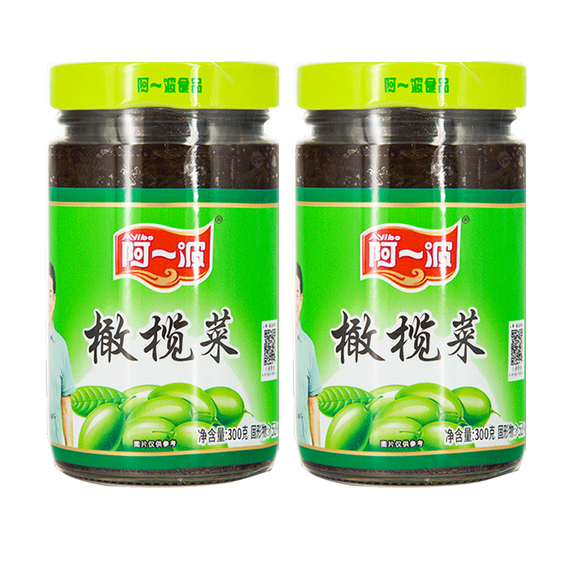 阿一波橄榄菜300g玻璃瓶装正宗福建特产拌面拌饭菜酱菜即食下饭菜