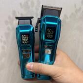 科美油头电推剪荧光蓝理发套装 9千转速理发器渐变推电推子雕刻剪