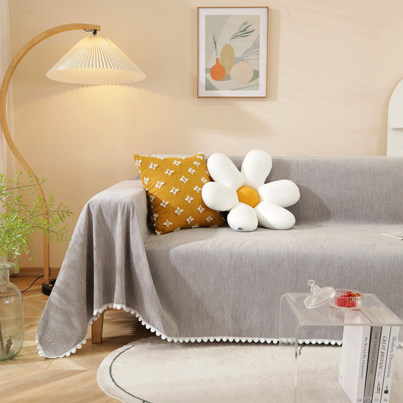 加厚纯色白色雪尼尔沙发巾四季通用沙发垫全盖全包一体式坐垫布,居家布艺,沙发垫,淘宝优惠券,粉丝福利购,淘宝优惠卷