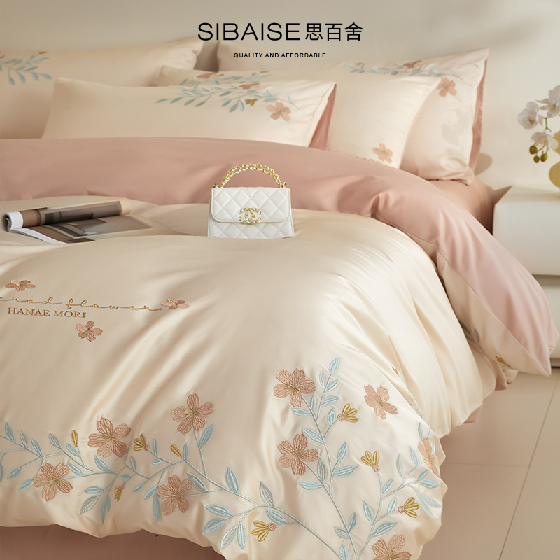 【小红书推荐】长绒棉刺绣单被套