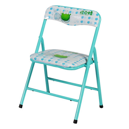 翊通小朋友折叠椅学生椅学习椅写字椅靠背椅桌椅套装 正版绿豆蛙