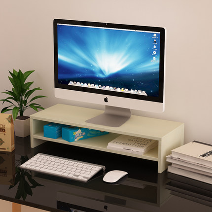 翊通 桌上书架创意置物架 简约桌面收纳架办公桌显示器增高组合架