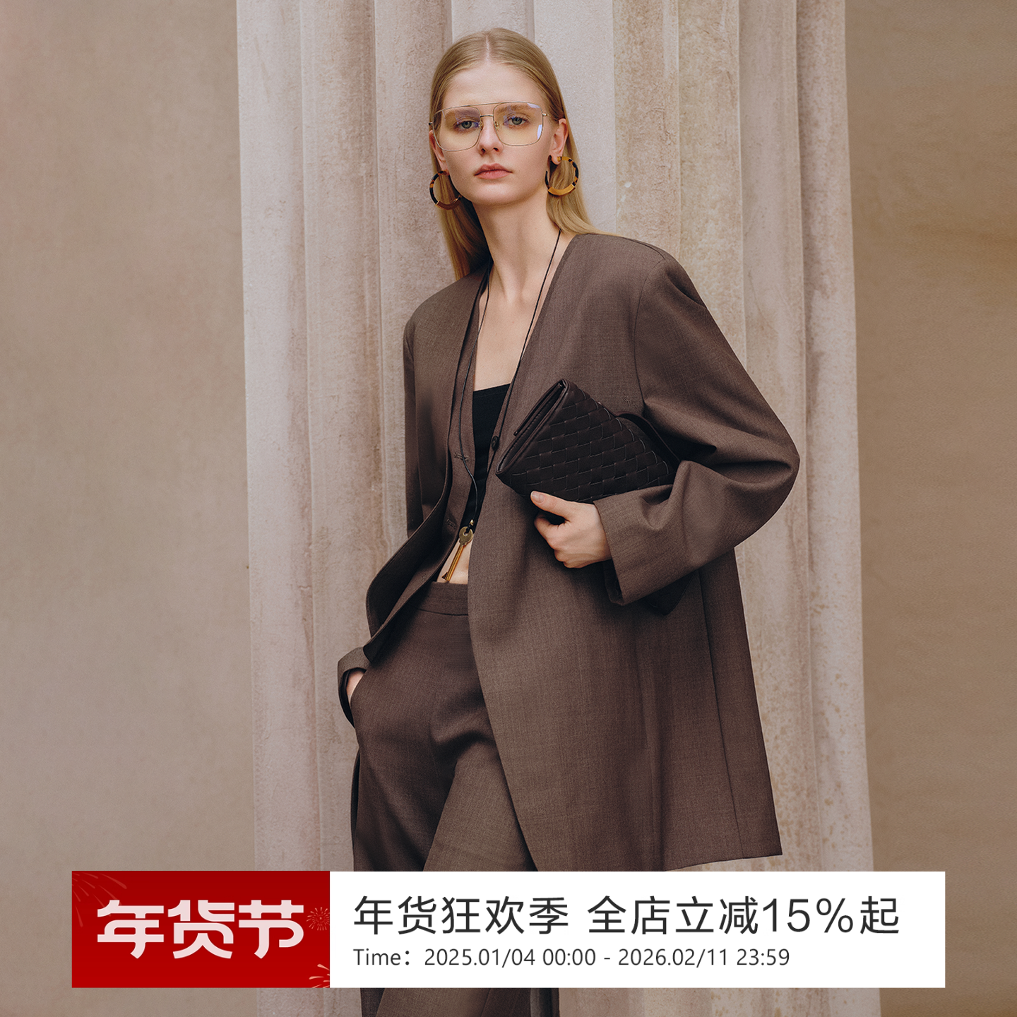 静奢老钱风西装三件套！sofa秋季精纺羊毛马甲西装直筒裤西裤女,女装/女士精品,短外套,淘宝优惠券,粉丝福利购,淘宝优惠卷