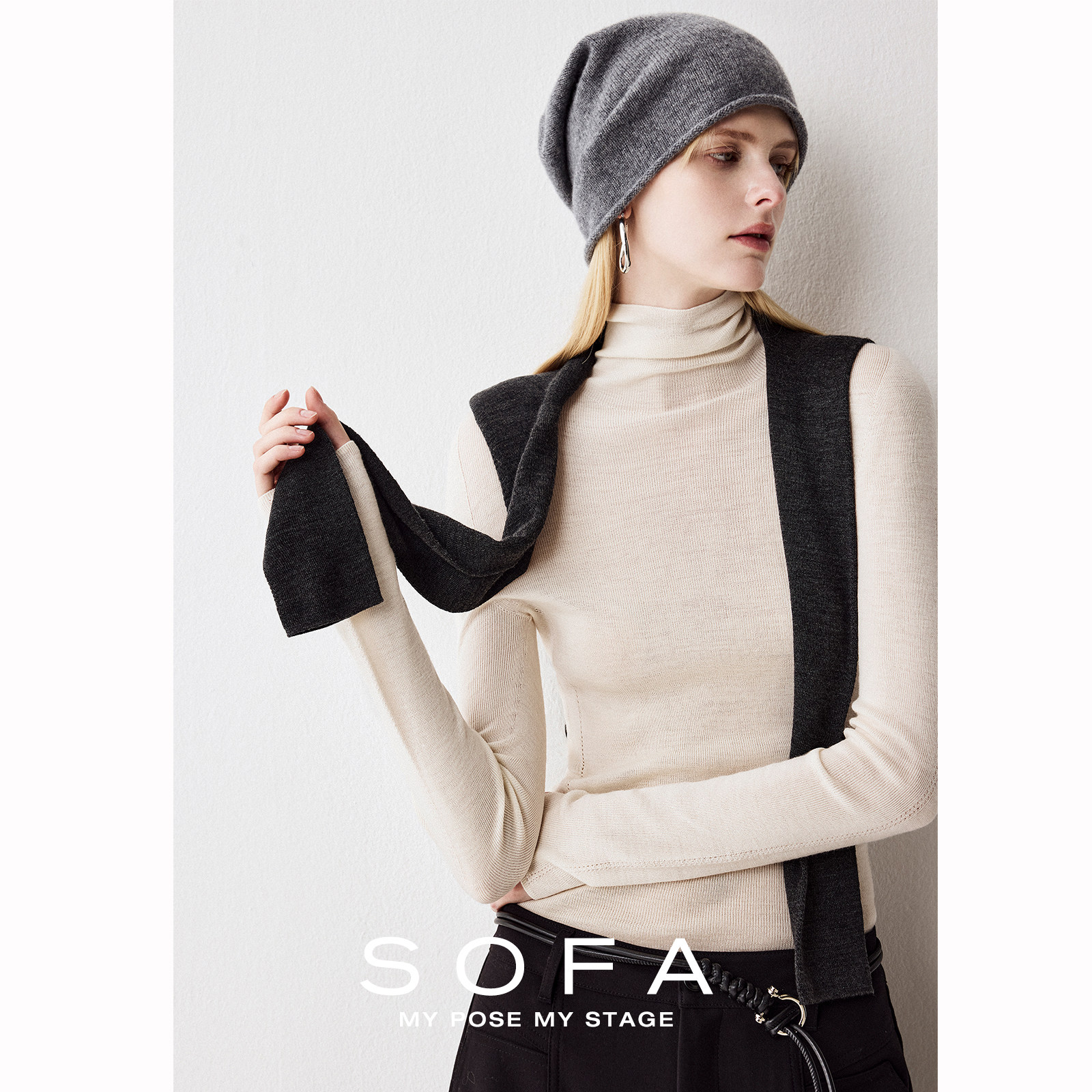 sofa100%绵羊毛针织衫图片