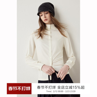 软糯高弹半高领针织衫！sofa高级感亲肤显瘦单排扣打底衫女