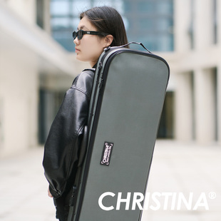 新款超轻帆布小提琴琴盒高档抗压双肩背带密码锁箱包4/4成人琴盒