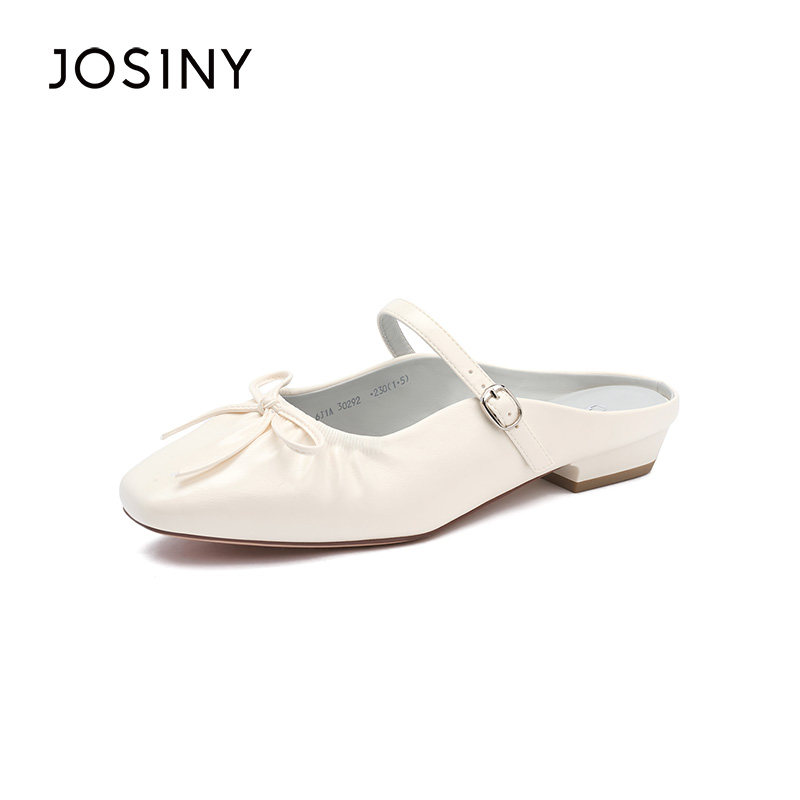 卓诗尼2026年春季新款法式玛丽珍鞋女外穿平底包头穆勒鞋一脚蹬,女鞋,玛丽珍鞋,淘宝优惠券,粉丝福利购,淘宝优惠卷