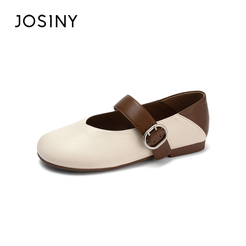 平底芭蕾风2026年春季新款撞色