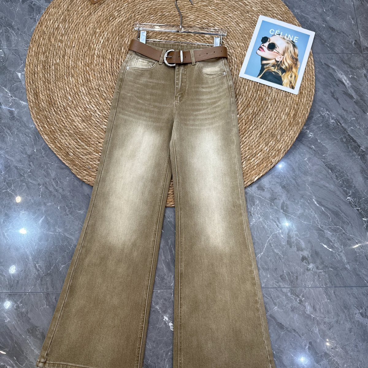 诺诺26年早春新款微喇水洗休闲牛仔裤(配腰带)7011,女装/女士精品,休闲裤,淘宝优惠券,粉丝福利购,淘宝优惠卷