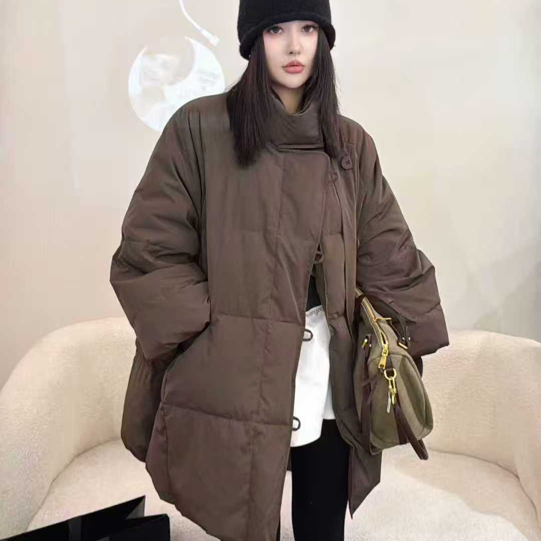 诺诺冬上新轻盈优雅舒适气质显瘦中长款保暖羽绒服外套xx7295