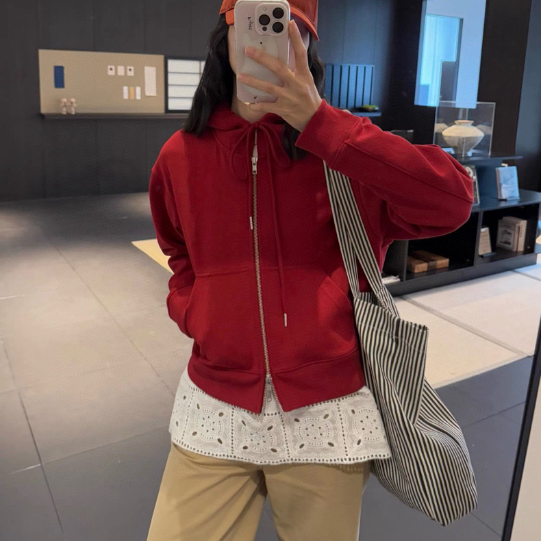 诺诺冬上新百搭高密度短款棉卫衣外套不含任何配件WT25837