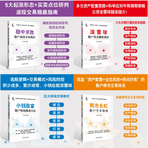 官方自营  稳中求胜 滚雪球 小钱致富 熊市长虹 散户资金翻倍战法 投资理财 股票为基 多元布局