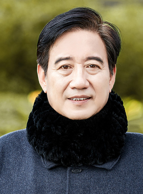 老人獭兔毛围脖中老年人皮草脖套男士秋冬季保暖套头围巾双面加厚