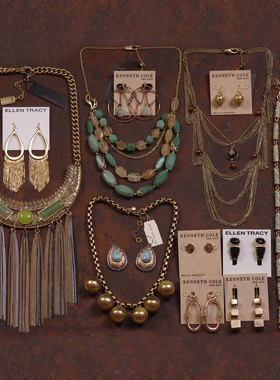 J72这一批老好货等了三年孤品打版样品秀款夸张项链耳环饰手镯