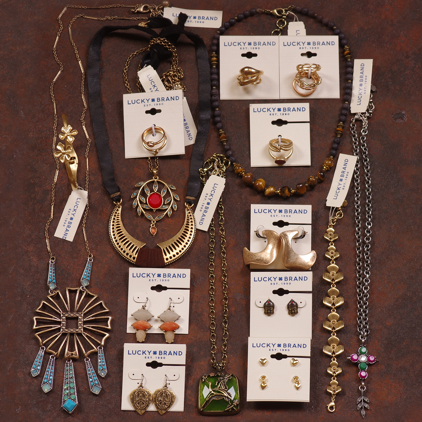 夸张欧美巴洛克VINTAGE项链耳钉