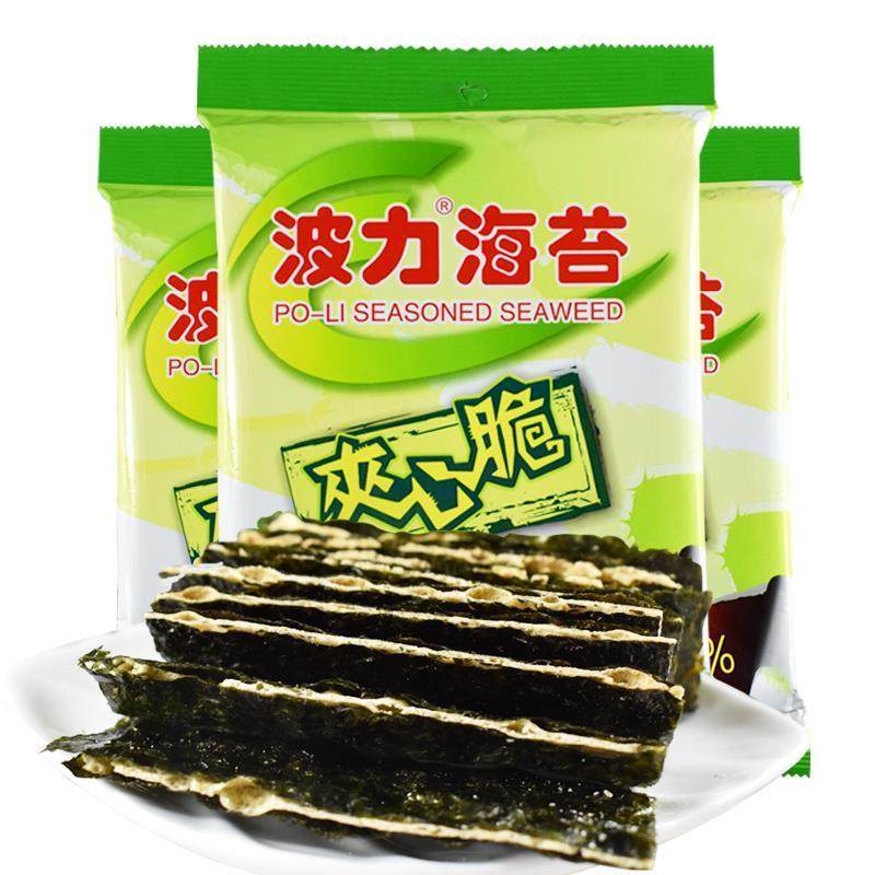 波力海苔夹心脆18g增量装(12g+6g) 海苔+渔趣