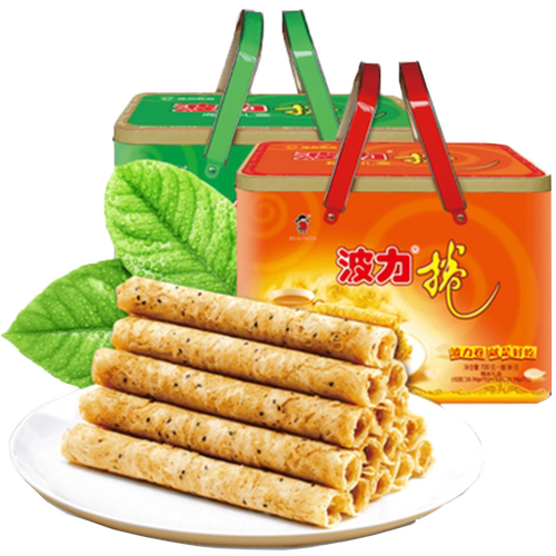波力756g海苔味春节礼盒包邮蛋卷