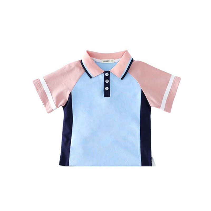 短袖T恤小学生班服学院风幼儿园园服POLO衫上衣校服运动服半袖
