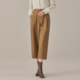 摩登宽松显瘦驼色8分阔腿裤 时尚 8D33K8887 专柜新款 歌蒂诗春季
