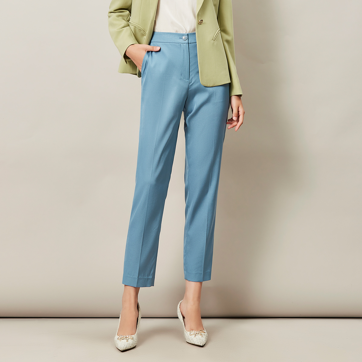 歌蒂诗秋季专柜新款休闲风九分裤