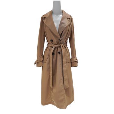 歌蒂诗简约百搭长款风衣外套