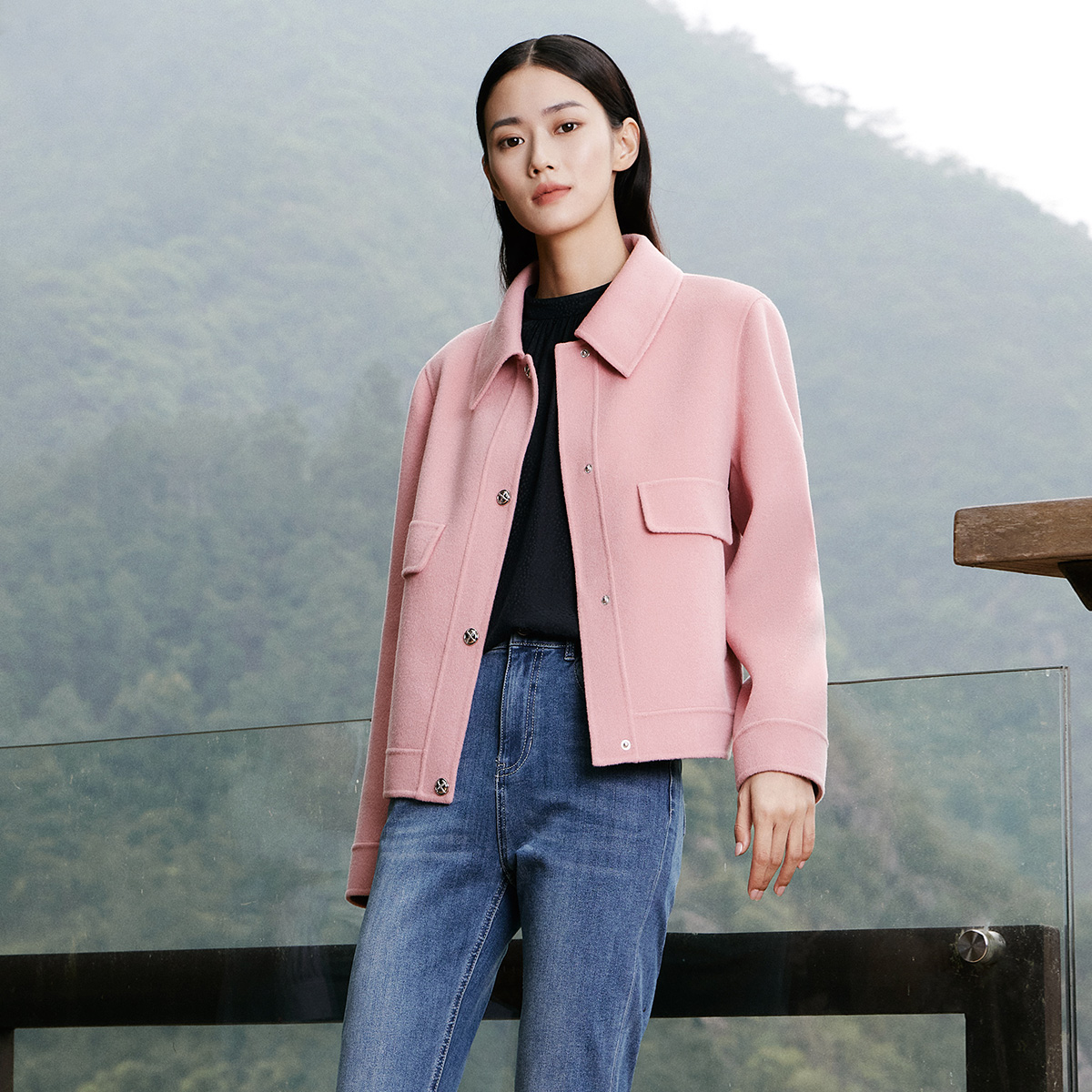 歌蒂诗短款外套绵羊毛