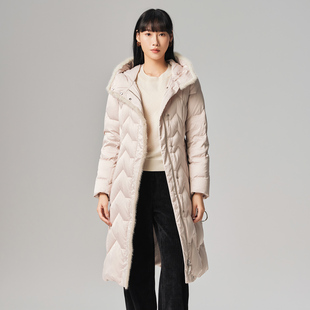 鹅绒羽绒服 保暖长款 1E43Y3763 简约气质时尚 歌蒂诗冬专柜新款