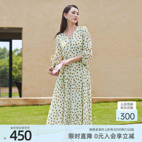 歌蒂诗春季新款时尚长连衣裙