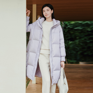 羽绒服 保暖加厚连帽长款 歌蒂诗冬专柜款 1E42Y2725 多色鹅绒服