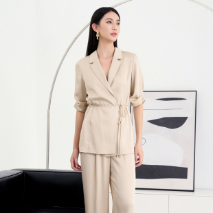 外套 简约气质休闲百搭通勤西装 8D21W1891 专柜新款 歌蒂诗夏季