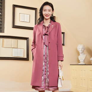 风衣女 歌蒂诗秋季 翻领收腰设计中长款 时尚 1C11F3228 专柜新款