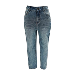 歌蒂诗春季专柜新款休闲简约时尚百搭宽松9分牛仔裤8E12N9552