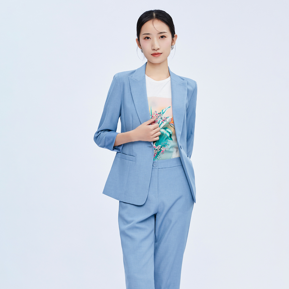 歌蒂诗通勤简约修身西装外套