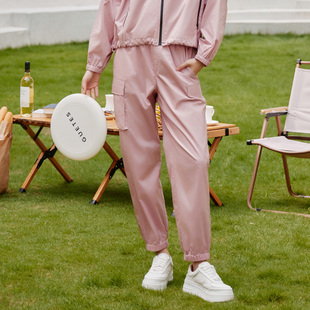 运动9分束脚裤 休闲舒适时尚 女士8E12K9192 专柜新款 歌蒂诗秋季