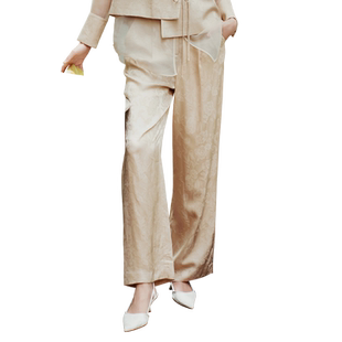 歌蒂诗春季专柜新款休息百搭宽松舒适阔腿休闲裤女 8E31K3390