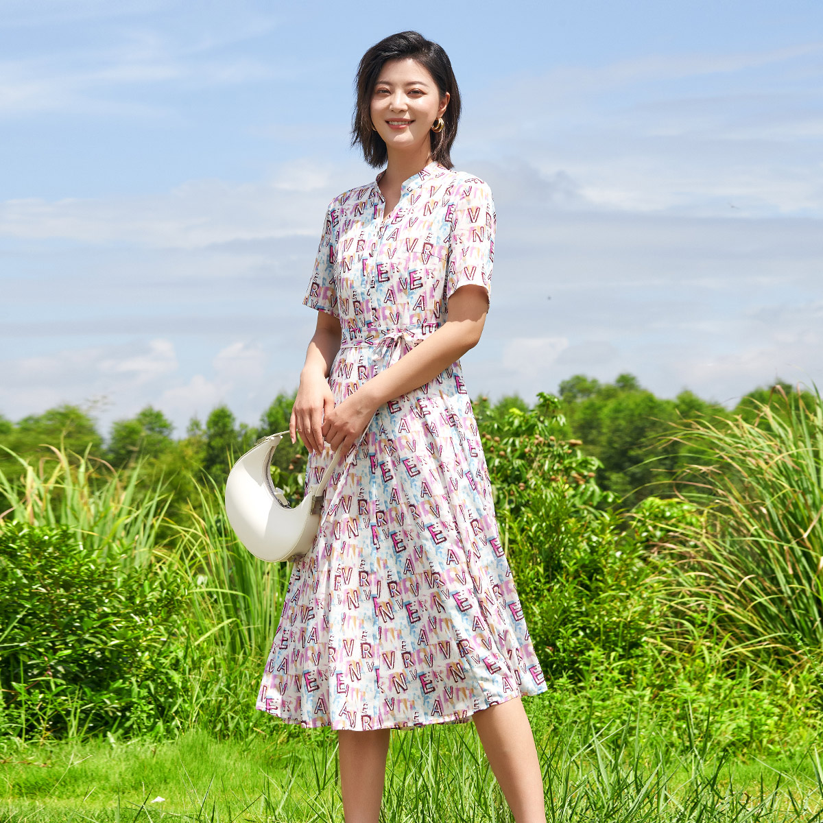 歌蒂诗春季初夏款长连衣裙