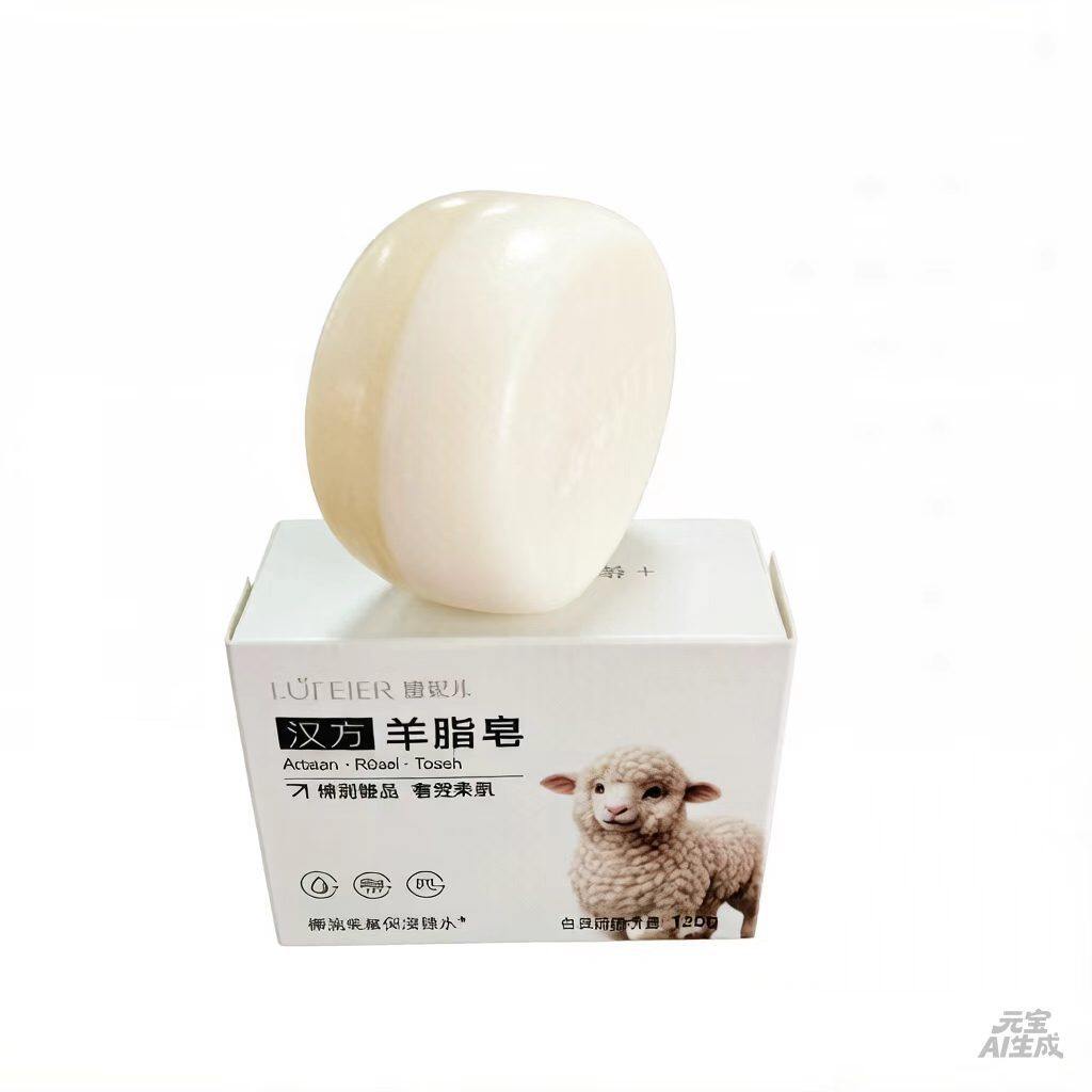正品草原牛羊脂玫瑰精油汉方羊脂皂