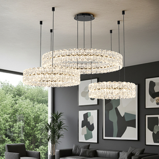 惠普2026新款客厅吊灯轻奢高级感意式极简大厅主灯全屋套餐灯具