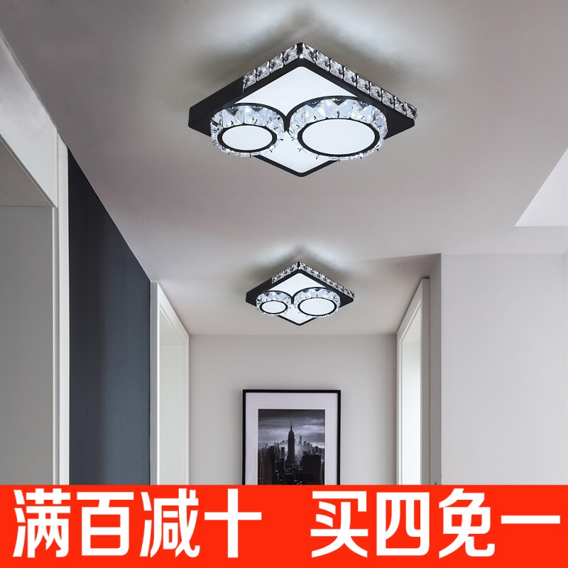Aisle lights Corridor light Northern Europe household Square a living room passageway crystal Ceiling lamp led Porch lights Balcony Lampin the Decoration main material , Lamps , Ceiling  category - from Buy2taobao.com to provide professional Taobao agent buy service