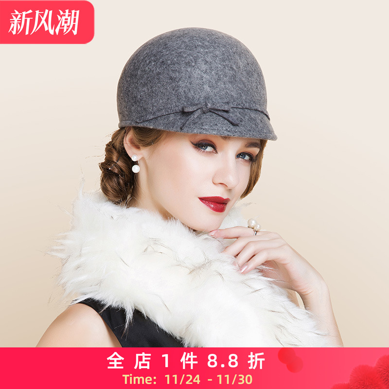 休闲帽子EE潮女款时尚秋冬