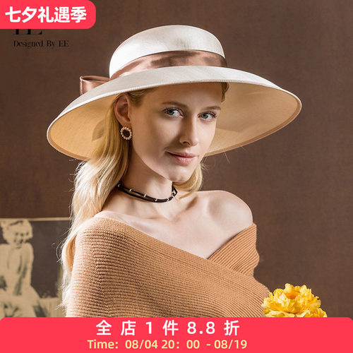 欧美时尚风大沿百搭夏季太阳帽