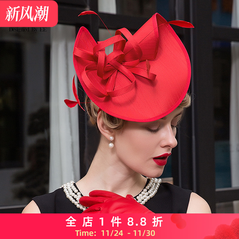 原创设计优雅百搭名媛风女小礼帽