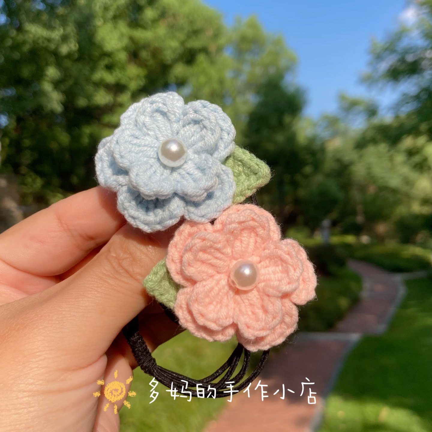 小女孩不伤发发圈韩国儿童花朵发绳纯手工钩织山茶花头绳复古胸针,饰品/流行首饰/时尚饰品新,发饰,淘宝优惠券,粉丝福利购,淘宝优惠卷