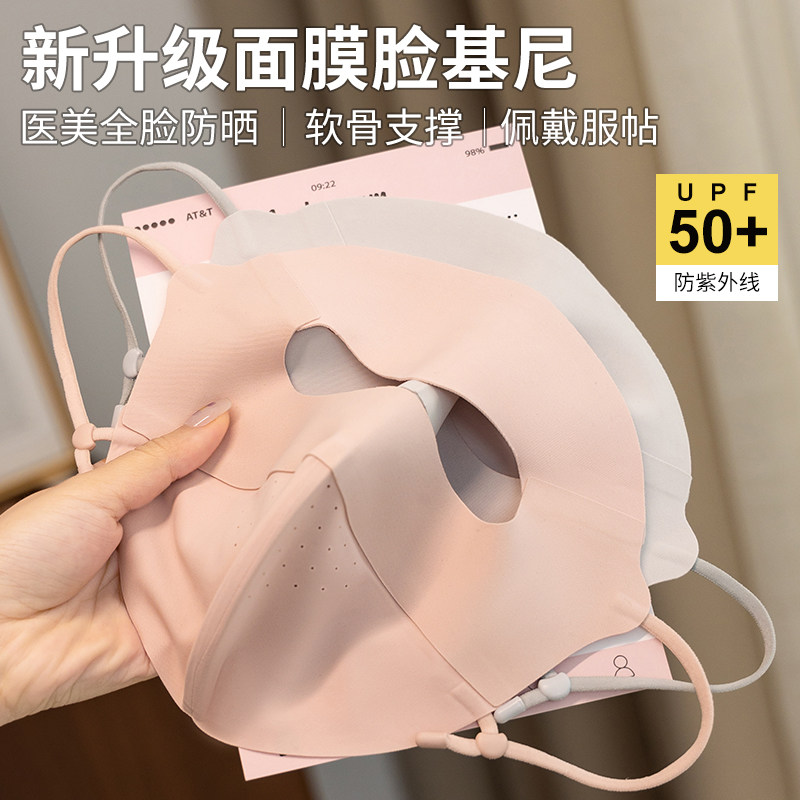 全脸防晒面罩透气遮阳图片
