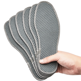 康老板竹炭透爽鞋垫男透气吸汗凉爽按摩女软底康老板军训秋季